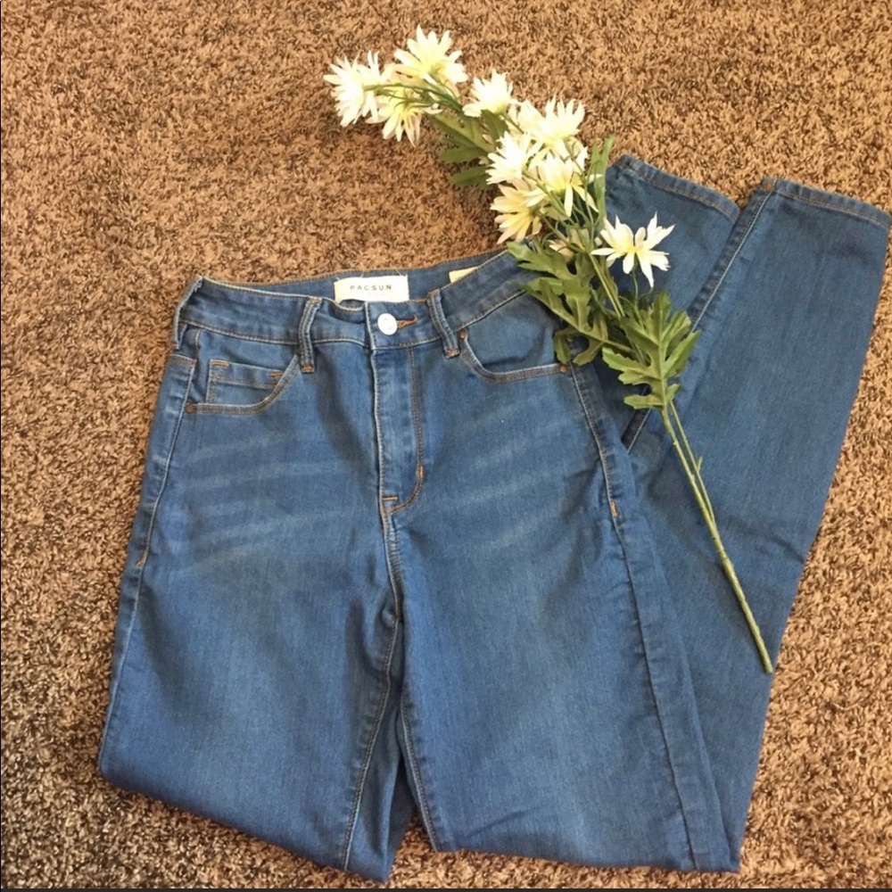 Pacsun super high rise skinniest jeans!